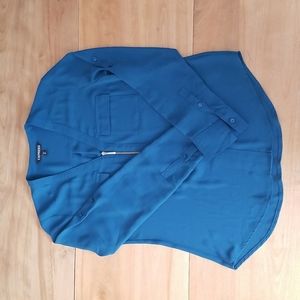Express Teal Blouse